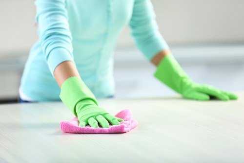 Freshly cleaned carpet in a Wimbledon room