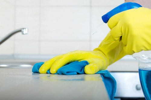 End of tenancy deep cleaning for a move-out property